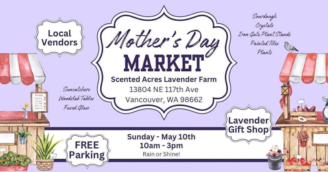 Meet Seterra Designs at the Scented Acres Lavender Farm Mother’s Day Market!