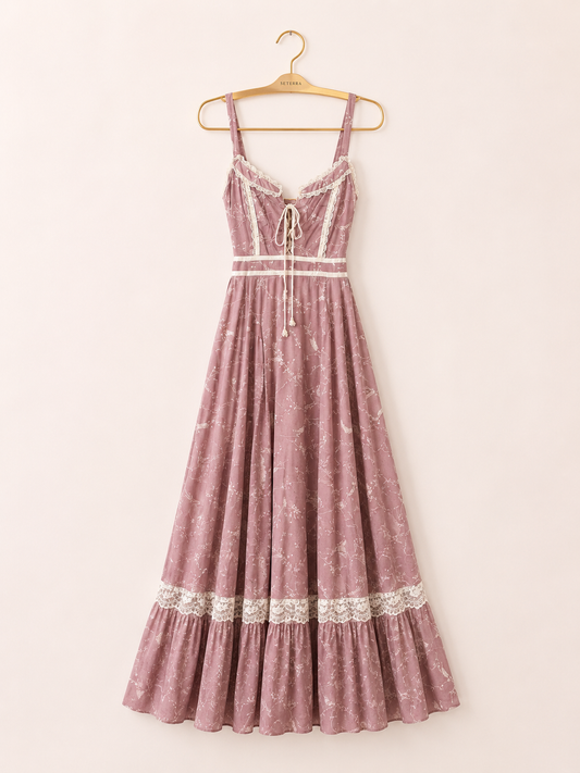Gunne Sax Dusty Rose Prairie Dress